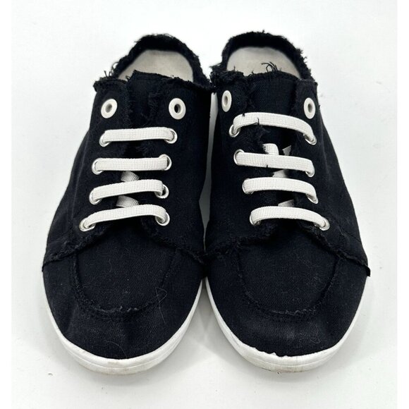 shoes beach breeze sneakers mules frayed hem slip ons black athletic 8 - Picture 3 of 8